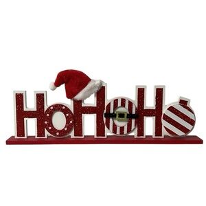 Ho Ho Ho Holiday Decor Sign